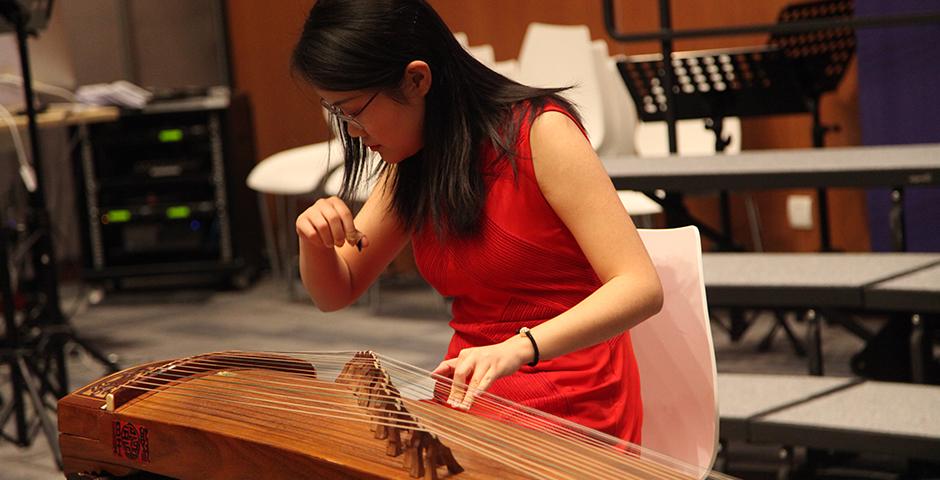 Enjoy fragments from the End of Year Music Concert with NYU Shanghai Chorale, Instrumental Chamber Ensemble, Erhu Class, Bamboo Flute Class and Private Voice Classes. (Photo by: NYU Shanghai)