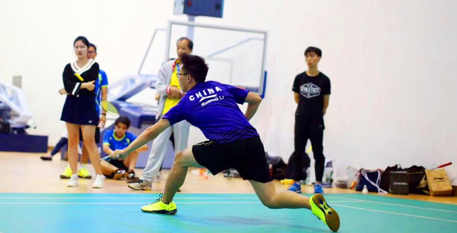 On September 23 and 24, 6 members from NYU Shanghai’s badminton team broke the university record for wins in Pudong’s 6th Sports Games competition at Shanghai DianJi University. (Photo by: NYU Shanghai)