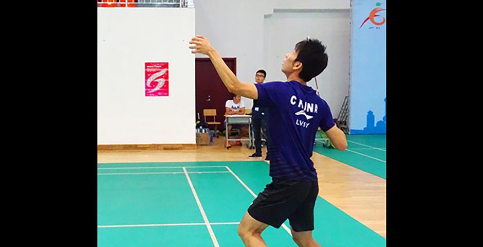 On September 23 and 24, 6 members from NYU Shanghai’s badminton team broke the university record for wins in Pudong’s 6th Sports Games competition at Shanghai DianJi University. (Photo by: NYU Shanghai)