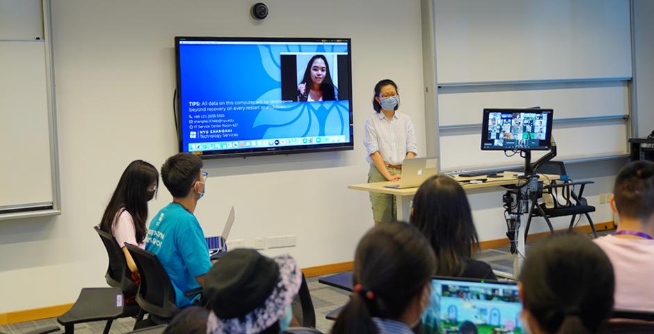 Fifteen Chinese students and one student from South Korea attended the workshop in person while eight international students joined online.