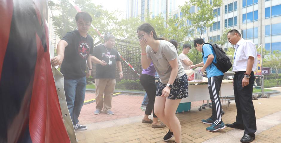 On September 14, Pudong Public Security Bureau assisted NYU Shanghai with the first fire drill of the semester! (Photo by: NYU Shanghai)