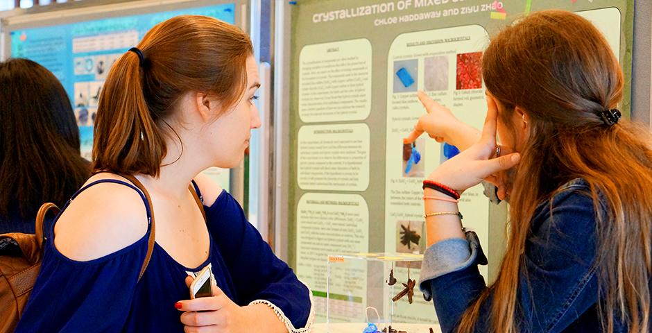 Foundation of Science students explored the Shanghai Natural History Museum, on a visit led by Professor David Fitch on May 17, and, earlier in the month, presented their Crystal Project work with instructors Lu Zhang, Wenshu Li and Lin Jin. (Photos by: NYU Shanghai)