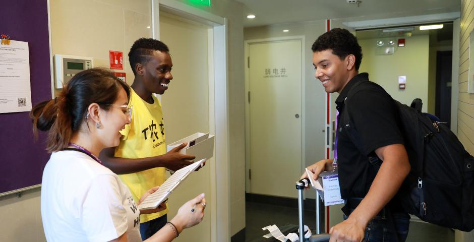 Students from 47 countries around the world moved into their new home at Jinqiao residence today. Here are some of our favorite moments from an at times very wet Move-In Day! (Photo by: Jia Li )